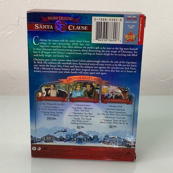 Disney Tim Allen The Santa Clause DVD Box Set 1, 2, 3 collection movies set EUC - Picture 3 of 10